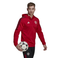adidas Manchester United Track Hoodie 2021-2022 Rood