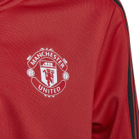 adidas Manchester United Track Hoodie 2021-2022 Kids Rood