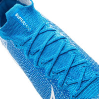 Nike Mercurial Superfly 7 ELITE AG Kunstgras Voetbalschoenen Blauw Wit Blauw