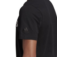 adidas Essentials T-Shirt Logo Zwart Wit