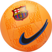 Nike FC Barcelona Pitch Voetbal Maat 5 Oranje Blauw Zwart