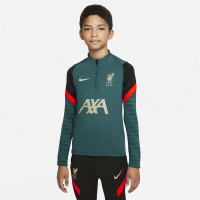 Nike Liverpool Strike Drill Trainingspak 2021-2022 Kids Donkergroen Zwart Rood