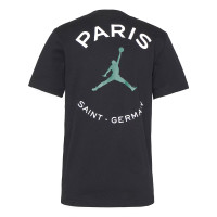 Nike Paris Saint Germain x Jordan T-shirt Logo Zwart Groen