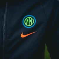 Nike Inter Milan Strike Trainingspak Woven 2021-2022 Zwart Groen Blauw