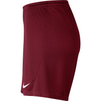 Nike Dri-FIT Park III Voetbalbroekje Dames Bordeauxrood