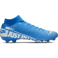 Nike Mercurial Superfly 7 ACADEMY Gras / Kunstgras Voetbalschoenen (MG) Blauw Wit Blauw
