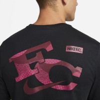 Nike F.C. T-Shirt Seasonal Graphic Zwart Rood