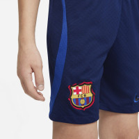 Nike FC Barcelona Strike Trainingsbroekje 2021-2022 Kids Donkerblauw