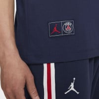 Nike Paris Saint Germain x Jordan T-Shirt 2021-2022 Donkerblauw Rood Wit