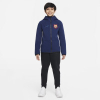 Nike FC Barcelona Tech Fleece Vest 2021-2022 Kids Donkerblauw Zwart