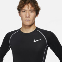 Nike Pro Dri-FIT Ondershirt Lange Mouwen Zwart
