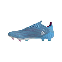 adidas X Speedflow.1 Gras Voetbalschoenen (FG) Blauw Roze Wit