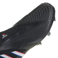 adidas Predator Edge+ Gras Voetbalschoenen (FG) Zwart Wit Rood
