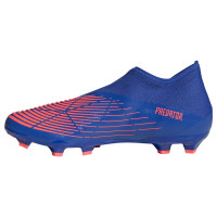 adidas Predator Edge.3 Veterloze Gras Voetbalschoenen (FG) Blauw Rood