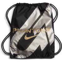 Nike Phantom GT 2 Elite DF Gras Voetbalschoenen (FG) Zwart Donkergrijs Goud