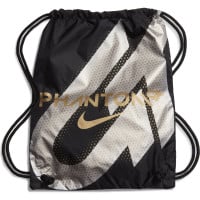 Nike Phantom GT 2 Elite Gras Voetbalschoenen (FG) Zwart Donkergrijs Goud