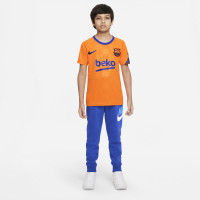Nike FC Barcelona Pre-Match Trainingsshirt 2021-2022 Kids Oranje Zwart