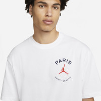 Nike Paris Saint Germain x Jordan Logo T-Shirt 2021-2022 Wit