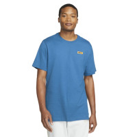 Nike F.C. T-Shirt Seasonal Graphic Blauw Geel