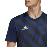 adidas Entrada 22 Graphic Voetbalshirt Donkerblauw Zwart