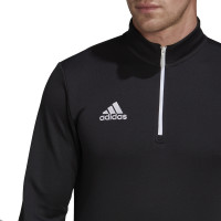 adidas Entrada 22 Trainingstrui 1/4-Zip Zwart Wit