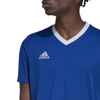 adidas Entrada 22 Voetbalshirt Blauw Wit