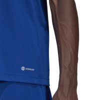 adidas Entrada 22 Football Shirt Blue White