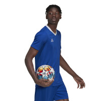 adidas Entrada 22 Football Shirt Blue White