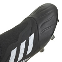 adidas Copa Sense.3 Veterloze Gras Voetbalschoenen (FG) Zwart Wit
