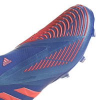 adidas Predator Edge+ Gras Voetbalschoenen (FG) Blauw Rood