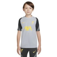 Nike Liverpool Strike Trainingsset 2021-2022 Kids Donkergrijs Rood