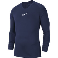 Nike Dri-Fit Park Ondershirt Lange Mouwen Donkerblauw Wit