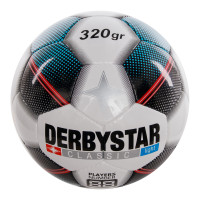 Derbystar Classic Light Voetbal 3 Gekleurde Vlakken Maat 5 Wit Blauw Rood Zwart