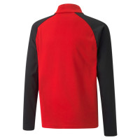 PUMA TeamLiga Training sweater 1/4-Zip Kids Red Black