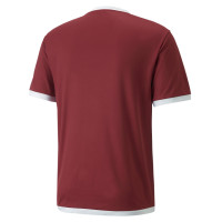 PUMA TeamLiga Football Shirt Burgundy White