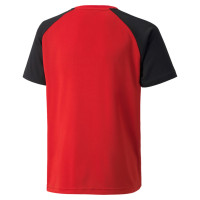 PUMA TeamPacer Kids Football Shirt Red Black White