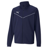 PUMA TeamRise Training Jacket Kids Dark Blue White