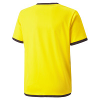 PUMA TeamLiga Kids Football Shirt Yellow Black