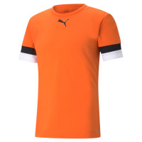 PUMA TeamRise Football Shirt Orange Black White