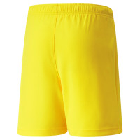 PUMA teamRISE Voetbalbroekje Kids Geel Zwart