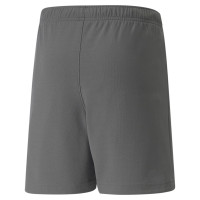PUMA TeamRise Kids Football Shorts Grey White