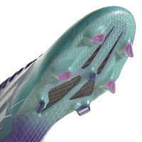 adidas X Speedflow.1 Gras Voetbalschoenen (FG) Paars Turquoise Zilver