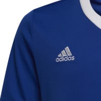 adidas Entrada 22 Voetbalshirt Kids Blauw Wit