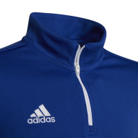 adidas Entrada 22 Trainingstrui 1/4-Zip Kids Blauw Wit