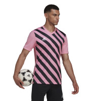 adidas Entrada 22 Graphic Voetbalshirt Roze Zwart