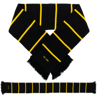 Vitesse Luxe Fansjaal (gebreid) Zwart-Geel