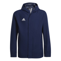 adidas Entrada 22 All-Weather Jas Kids Donkerblauw Wit