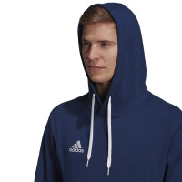 adidas Entrada 22 Sweat Hoodie Donkerblauw Wit