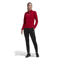 adidas Entrada 22 Trainingstrui 1/4-Zip Dames Rood Wit