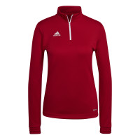 adidas Entrada 22 Trainingstrui 1/4-Zip Dames Rood Wit